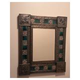 HFH Made in Mexico Metal/Ceramic Tile Mirror