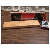 HHCL12 Hoyle Cribbage Board w/Pegs & Cards