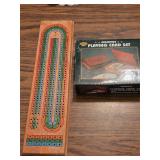 HHCL12 Vintage Cribbage Board w/Pegs-Cards