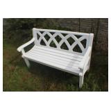 51' Metal Back & Frame Bench Very Clean  Heavy