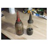 K 2 Vintage Oil Spouts w/Bottles NO SHIPPING