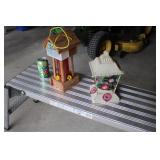 HG6 2 Hummingbird Feeders 1-Metal 1-Wood