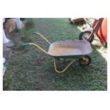 F Green & Yellow Wheelbarrows NO SHIPPING