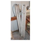 GA TWO 4' Fluorescent Shop Lights w/Pulleys