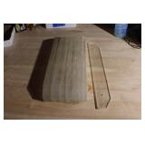 M 22 pieces Clear Plastic 20' x 2 1/2' x 3/8'