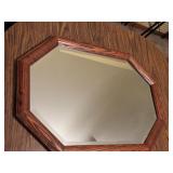 HHCL Mirror Oak Fram Beveled Glass 20x28 NO SHIP