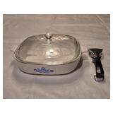 BA7 Corning Ware 10' Blue Cornflower Casserole