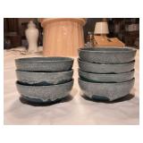 BA7 Watt Pottery #52 6.25' Oven Ware Teal Blue Dri