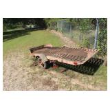 F 9' x 4' Vintage Tilt Snowmobile Trailer