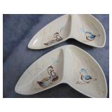 VTG Red Wing 'Bob White' Divided Serving Dishes