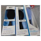 Three Wet Hairbrushes, NIB