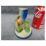 VTG Roseville Candle Holder 'Pine Cone'