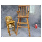 VTG Toy Wood High Chairs