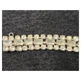 VTG Rhinestone Bracelet, Center Baguettes