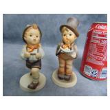 Two Hummels: 'School Boy' & 'Street Singer'