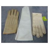 VTG Women's Gloves: Long Kid Gloves-Sz 8, Peccary