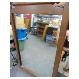 VTG Wood Dresser Mirror
