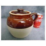 VTG Brown and Tan Pottery Jug