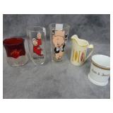 VTG Tumblers, Creamer and more