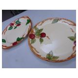Two VTG Franciscan Platters, 'Apple' Pattern
