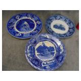 Antique Blue Flow: Saffordshire, Wm Adams,