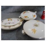 VTG Fine China Lidded Casseroles