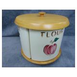 VTG Ceramic Triangle Lazy Susan Canister Set