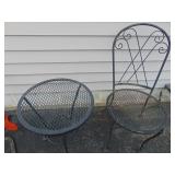 VTG Expanded Steel Table and Chair