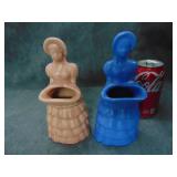 2 VTG Flower Girl Planters, Royal Haeger