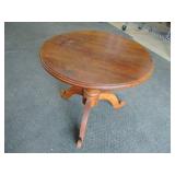 VTG Round Wood End Table