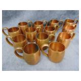 VTG 13 West Bend Solid Copper Mugs