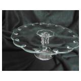 VTG indiana Glass 'Teardrop' Cake Stand
