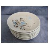 VTG Red Wing 'Bob White'  8 Dinner Plates