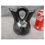 VTG Double-Neck Vase, Signed Navajo