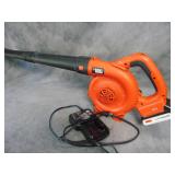Black &Decker Leaf Blower, Battery & Charger-works