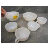 2 VTG Gay Fad Fire King Bowls and Cups