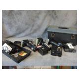 Large Lot of Photography Equipment: 3 Metz Lights,