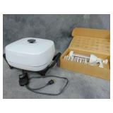 Sm. West Bend Elec Pan, Pampered Chef Cookie Press