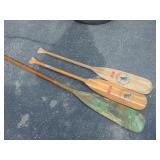3 Wood Canoe Paddles, 2 are Award-Winning!