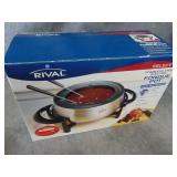 Rival Stainless Steel Fondue Pot, NIB
