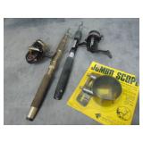 Telescoping Fishing Poles w/Reels, Rifle Scope NIB