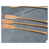 Three Canoe Paddles