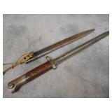 Antique Czech Vz 24 Mauser Bayonet w/Metal Sheath