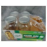 4 NIB Half Gallon Mason Jars