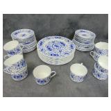 VTG Tiffany Bone China Dinnerware Service for 8