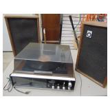 VTG Panasonic Record Player and Speakers