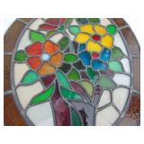 VTG Stained Glass Piece, a couple of small cracks