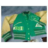 1961 Greendale Varsity Jacket, Sz 42, Worn, has a