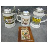 VTG Green Bay Packer Steins & Plaque