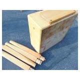 Boos Block Butcher Block, Wood Legs, 23-1/2' Sq.